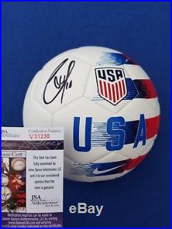 Christian Pulisic signed USMNT Nike USA Soccer Ball JSA V31230