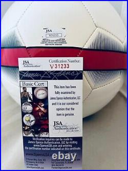 Christian Pulisic signed White Nike Team USA Soccer Ball autographed JSA