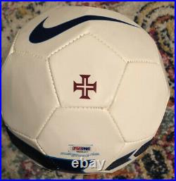 Christiano Renaldo signed Portuguese soccer ball withpsa sticker one of a kind