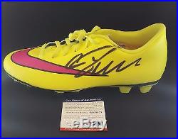 Christiano Ronaldo Autographed Signed Yellow Nike Soccer Shoe Sz 9 PSA