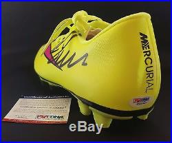 Christiano Ronaldo Autographed/Signed Yellow Nike Soccer Shoe Sz 9 PSA/DNA