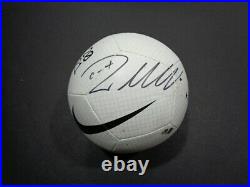 Christiano Ronaldo Juventas F. C. Autographed Nike Pitch White Soccer Ball withGA c