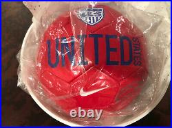 Christie Rampone Autographed USA Nike Soccer Ball WC W-COA Come W Bowl & Frame