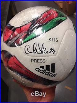 Christine Press USA Soccer World Cup Ball Autographed