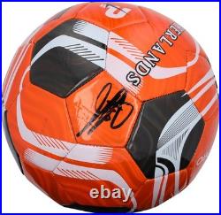 Clarence Seedorf Netherlands National Teal Autographed Team Soccer Ball