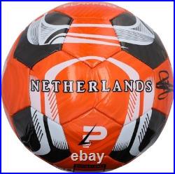 Clarence Seedorf Netherlands National Teal Autographed Team Soccer Ball