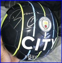 Claudio Bravo Signed Manchester City Full Size Soccer Ball With Exact Proof