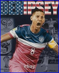 Clint Dempsey PSA Authenticated Signed Autographed Soccer 2014 World Cup Ball