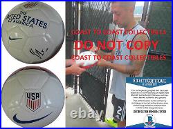 Clint Dempsey Seattle Sounders signed USA soccer ball exact proof Beckett COA