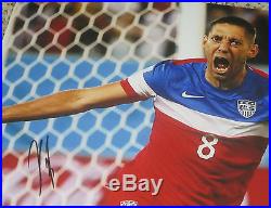 Clint Dempsey Signed 11x14 USA Soccer Photo with proof