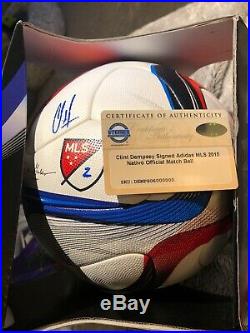 Clint Dempsey Team USA Sounders Signed Official Match Soccer Ball Steiner COA