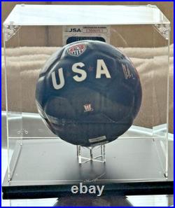 Clint Dempsey USMNT Signed Nike Mini Soccer Ball JSA with case (HOF)