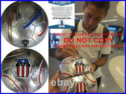Clint Dempsey autographed World Cup USA soccer Ball exact proof Beckett COA
