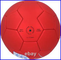 Cole Palmer England National Team Autographed Red Logo Soccer Ball