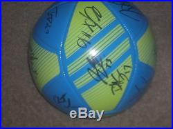 Colorado Rapids Team Autographed Adidas Soccer Ball 2015 COA