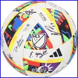 Columbus Crew Signed MU Soccer Ball from 2024 MLS Season with15 Autos AE61057