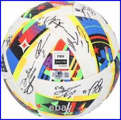 Columbus Crew Signed MU Soccer Ball from 2024 MLS Season with15 Autos AE61057