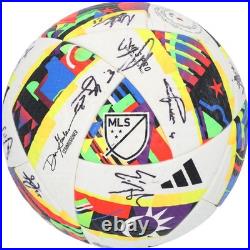 Columbus Crew Signed MU Soccer Ball from 2024 MLS Season with16 Autos AE18378