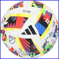 Columbus Crew Signed MU Soccer Ball from 2024 MLS Season with16 Autos AE18386