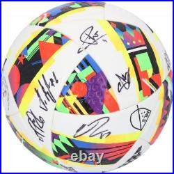 Columbus Crew Signed MU Soccer Ball from 2024 MLS Season with16 Autos AE18386