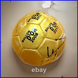 Cr7 Cristiano Ronaldo Golden Ball Autographed Museum Ballon D'OR NEW Authentic