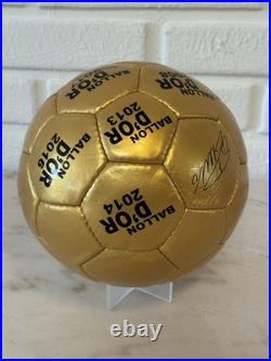 Cr7 Cristiano Ronaldo Golden Ball Autographed Museum Ballon D'OR NEW Authentic