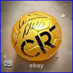 Cr7 Cristiano Ronaldo Golden Ball Autographed Museum Ballon D'OR NEW Authentic