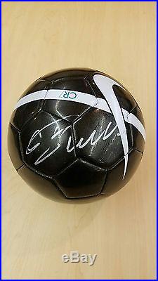 Cristiano Ronaldo Auto Autograph Signed Black Nike Cr7 Soccer Ball Psa / Dna