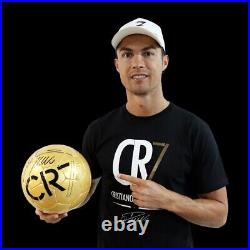 Cristiano Ronaldo Autographed Golden Ball edition Whith a Support Displey Cristiano Ronaldo Autographed Golden Ball edition Whith a Support Displey