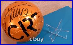 Cristiano Ronaldo Autographed Golden Ball edition Whith a Support Displey Cristiano Ronaldo Autographed Golden Ball edition Whith a Support Displey