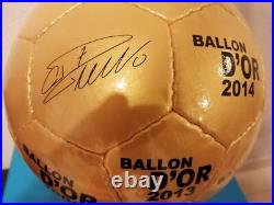 Cristiano Ronaldo Autographed Golden Ball edition Whith a Support Displey Cristiano Ronaldo Autographed Golden Ball edition Whith a Support Displey