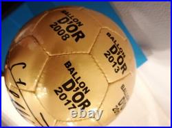 Cristiano Ronaldo Autographed Golden Ball edition Whith a Support Displey Cristiano Ronaldo Autographed Golden Ball edition Whith a Support Displey