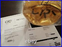 Cristiano Ronaldo Autographed Golden Ball edition Whith a Support Displey Cristiano Ronaldo Autographed Golden Ball edition Whith a Support Displey