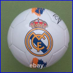 Cristiano Ronaldo CR7 Hand-Signed Real Madrid Soccer Ball Official With COA Cristiano Ronaldo CR7 Hand-Signed Real Madrid Soccer Ball Official With COA