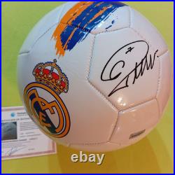 Cristiano Ronaldo CR7 Signed Autographed Official FC Real Madrid Soccer Ball COA