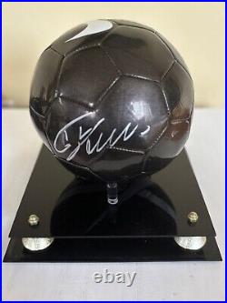 Cristiano Ronaldo Nike CR7 Autograph Signed Black Soccer Ball