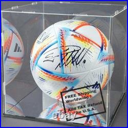 Cristiano Ronaldo Qatar Hand Signed WithCOA+Free shipping+ tax refund to the U. S. A