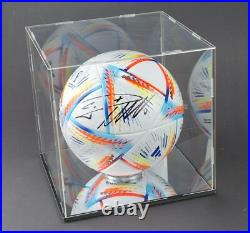 Cristiano Ronaldo Qatar Hand Signed WithCOA+Free shipping+ tax refund to the U. S. A