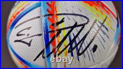 Cristiano Ronaldo Qatar Hand Signed WithCOA+Free shipping+ tax refund to the U. S. A