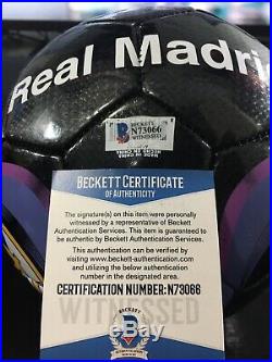 Cristiano Ronaldo Real Madrid Autographed Soccer Ball BAS BECKETT Certified