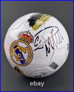 Cristiano Ronaldo Real Madrid F. C. Ball Hand Signed COA Free shipping worldwide