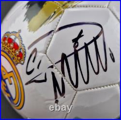 Cristiano Ronaldo Real Madrid F. C. Ball Hand Signed COA Free shipping worldwide Cristiano Ronaldo Real Madrid F. C. Ball Hand Signed COA Free shipping worldwide