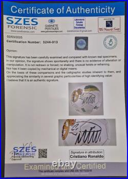 Cristiano Ronaldo Real Madrid F. C. Ball Hand Signed COA Free shipping worldwide