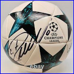 Cristiano Ronaldo Signed Adidas UEFA Champions League Ball Beckett BAS Witnessed