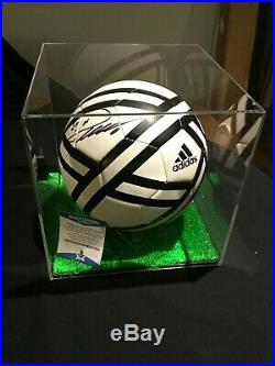Cristiano Ronaldo Signed Auto Adidas Juventus Ball + UV Protective Display BAS
