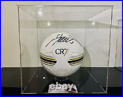 Cristiano Ronaldo Signed Ball with Acrylic Box
