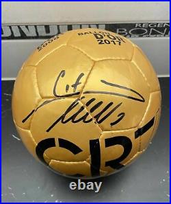 Cristiano Ronaldo Signed CR7 Museum Ball Gold