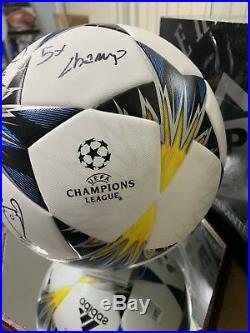 Cristiano Ronaldo Signed Champions League Final Match Ball With Inscription