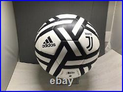 Cristiano Ronaldo Signed Juventus Adidas Soccer Ball Beckett Witnessed COA 1A