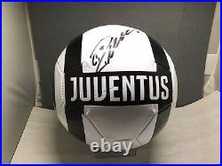 Cristiano Ronaldo Signed Juventus Soccer Ball Beckett Auto Witnessed COA 1A